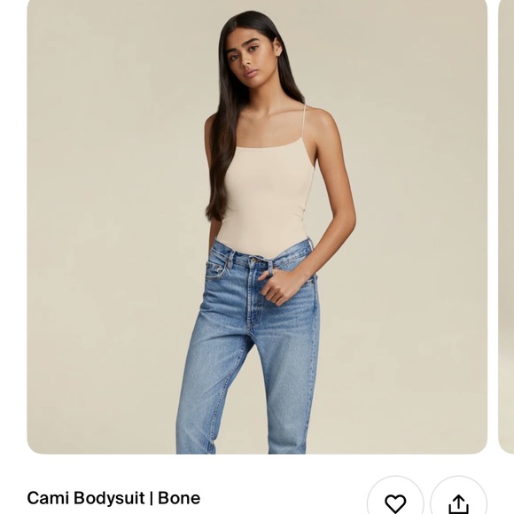 Nuuds cami body suit bone size XL new sold out online - Picture 2 of 2